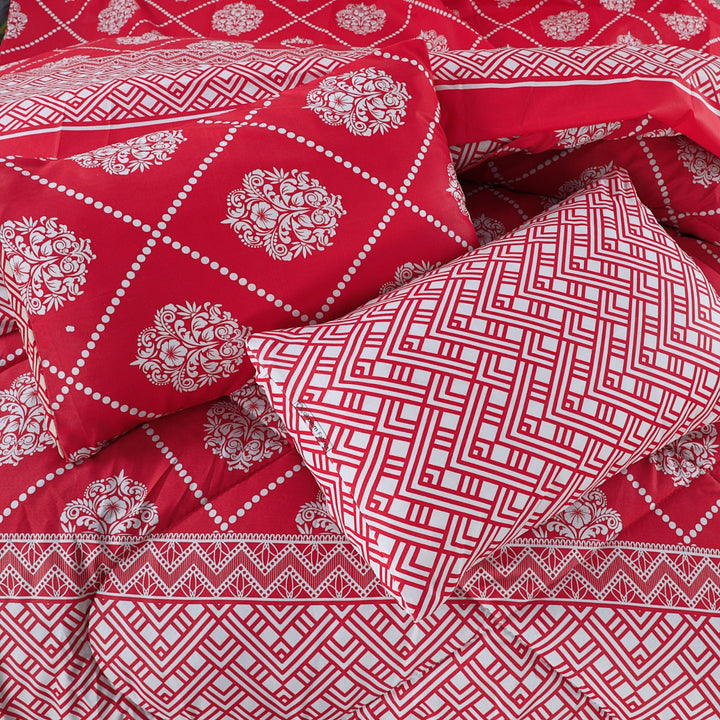 6 pc Winter Razai Set (Heavy Filling) RZ-22 – Emaan Textile